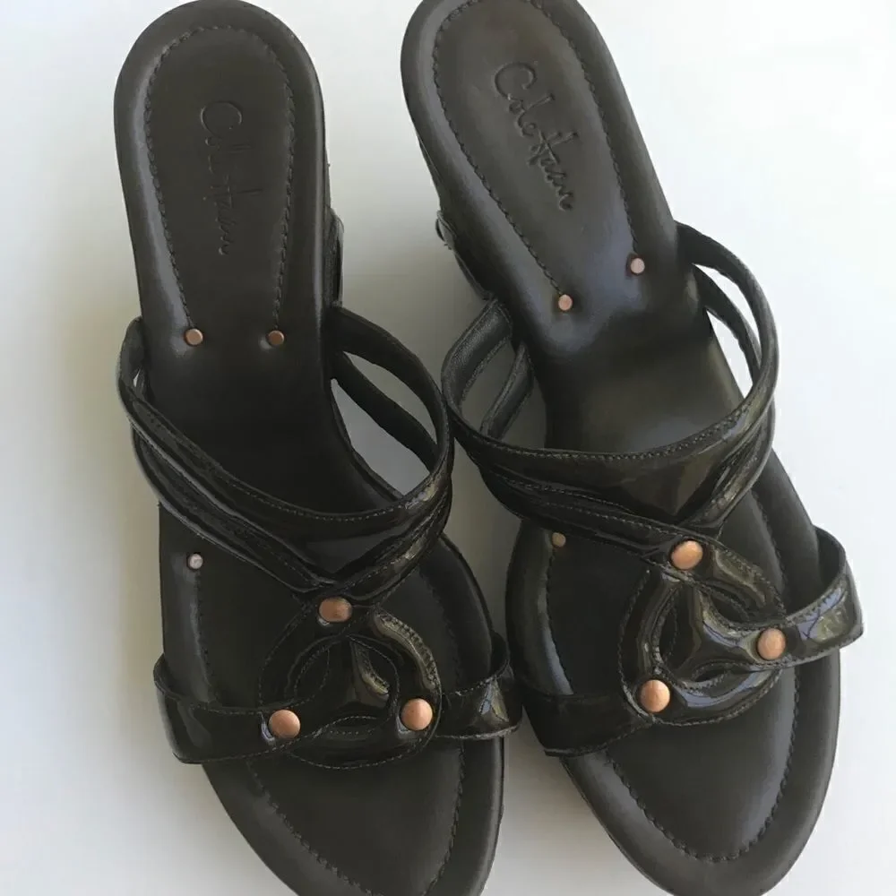 COLE HAAN WEDGE PLATFORM SANDAL